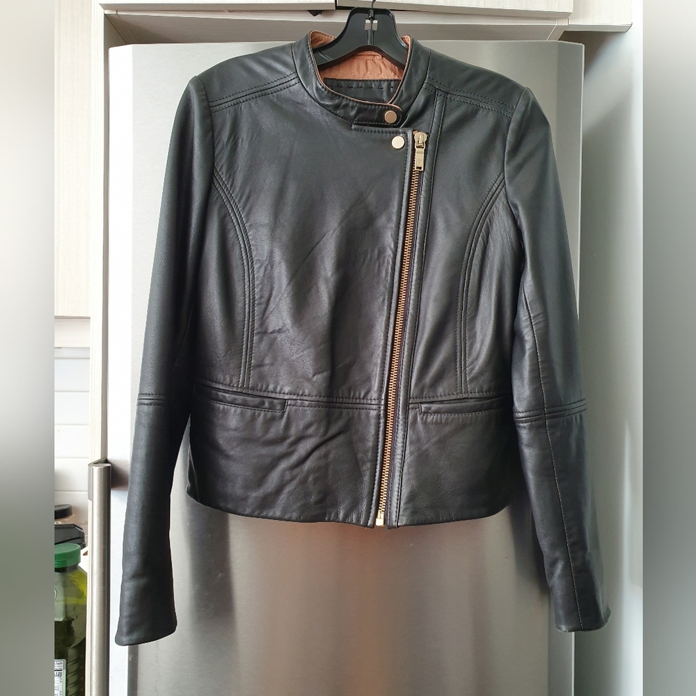 Massimo Dutti genuine leather jacket size s